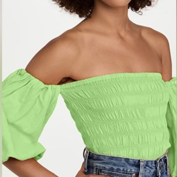 Young Fabulous & Broke Yacht Top Off The Shoulder Top Size L - Picture 1 of 4